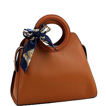 ROUND HANDLE MULTI-COMPARTMENT SATCHEL