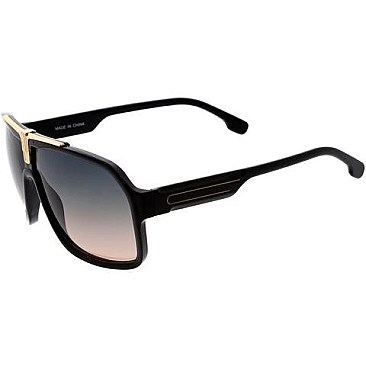 Pack of 12 Gold Accent Statement Sunglasses