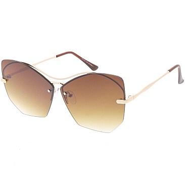 Pack of 12 Plain Unique Design Sunglasses