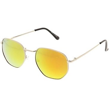 Pack of 12 Women's Jolie Rose Metal Fashion Sunglasses