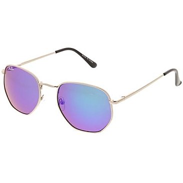 Pack of 12 Women's Jolie Rose Metal Fashion Sunglasses