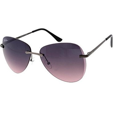 Pack of 12 Gradient Jolie Rose Aviator Sunglasses