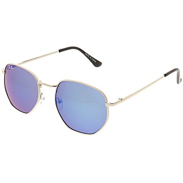 Pack of 12 Women's Jolie Rose Metal Fashion Sunglasses