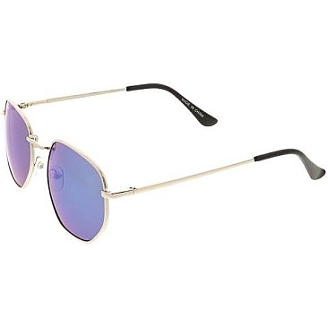 Pack of 12 Women's Jolie Rose Metal Fashion Sunglasses