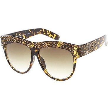 Pack of 12 Studded Statement Sunglasses