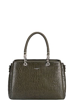 David Jones Paris CROC CLASSIC TRAPEZE SAC