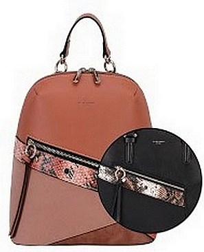 David Jones Classy Backpack with Animal Print