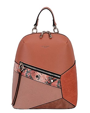 David Jones Classy Backpack with Animal Print