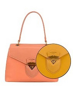 David Jones Stylish mid-size bag with Zepher Lock