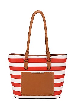 David Jones Stripped TOTE Handbag