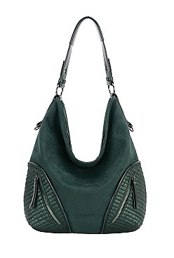 David Jones Brand Front Zip Pocket Hobo