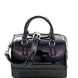 Leatherette Medium Boston 2Way Bag