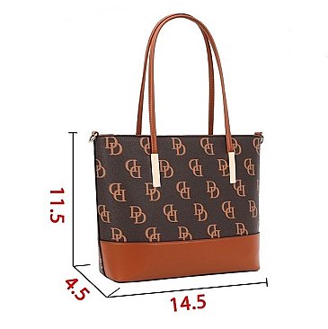 3-in-1 CLASSIC Monogram D Set of 2 TOTES & Wallet