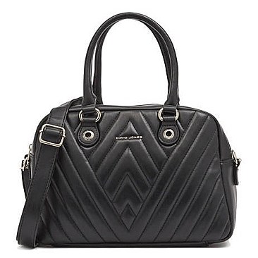 Designer David Jones Chevron Satchel