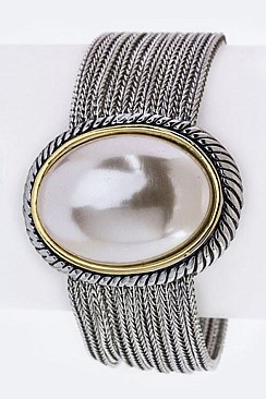 Oval Pearl Bracelet LA-GKY122B
