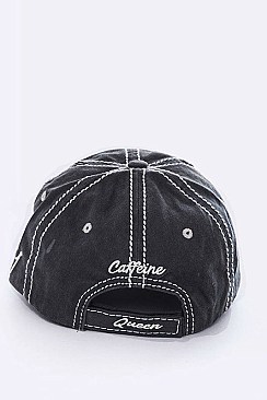 Caffeine Queen Iconic Washed Vintage Cap LA-T13COF02