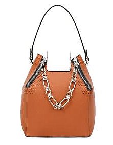 Boxy Chain Accent Stachel Bag