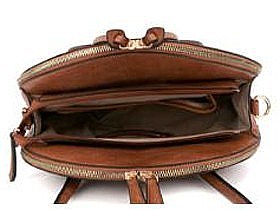 Round Shape Triple Compartment Satchel Bag