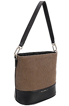 David Jones Corduroy Hobo Shoulder Bag