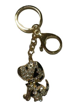 Rhinestone Multicolored Crystal Cute Pendant Charm Keychain with Lobster Clip