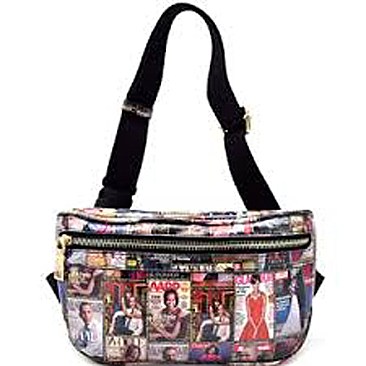 Magazine Print Fanny Pack