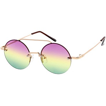 Pack of 12 Round 2 Tone Sunglasses