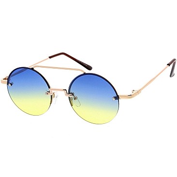 Pack of 12 Round 2 Tone Sunglasses