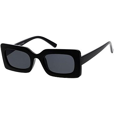 Pack of 12 Thick Frame Shield Sunglasses