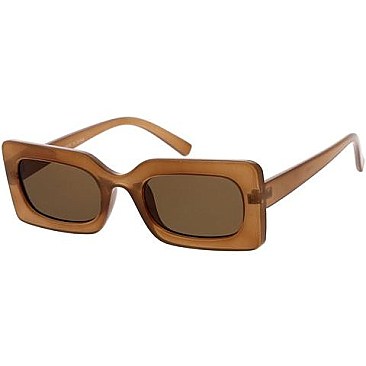 Pack of 12 Thick Frame Shield Sunglasses