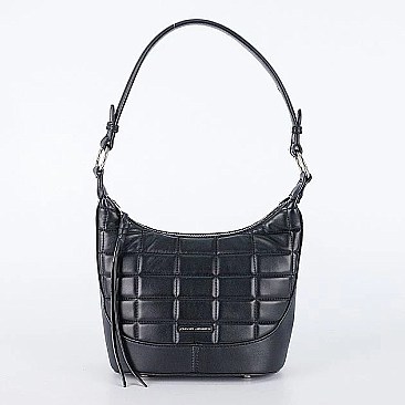 David Jones Paris Quilted Hobo Shoulder Bag