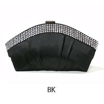 Satin Rhinestone Evening Bag