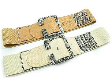 RHINESTONE ELASTIC BELT