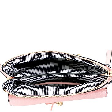 Tassel Accent Multi-Compartment Shoulder Bag MH-EM4174