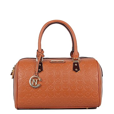 ENGRAVED YASMIN BOSTON BAG