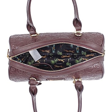 ENGRAVED YASMIN BOSTON BAG