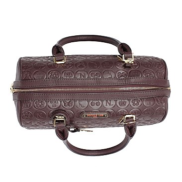 ENGRAVED YASMIN BOSTON BAG