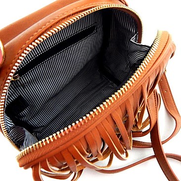 Fringed Small Messenger - Satchel