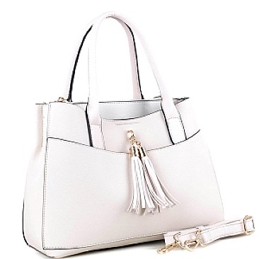 Tassel Accent 2Way Satchel