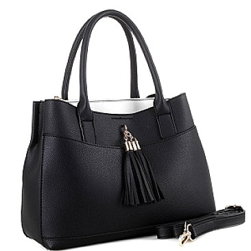 Tassel Accent 2Way Satchel