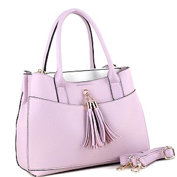 Tassel Accent 2Way Satchel