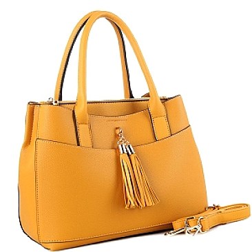 Tassel Accent 2Way Satchel