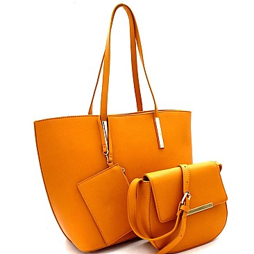 Hardware Accent 3 in 1 Tote Crossbody Value SET MH-EW1878