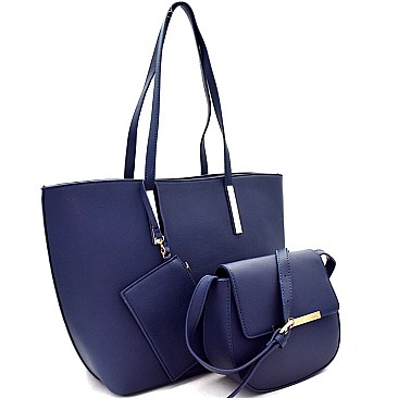 Hardware Accent 3 in 1 Tote Crossbody Value SET MH-EW1878