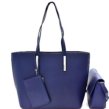 Hardware Accent 3 in 1 Tote Crossbody Value SET MH-EW1878