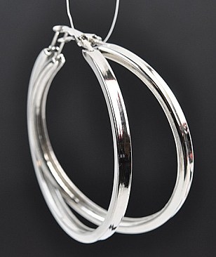 EXTRA Large size HOOP POST PIN EARRING