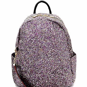 Multi-Pocket Glittery Fashion Backpack MH-F0259