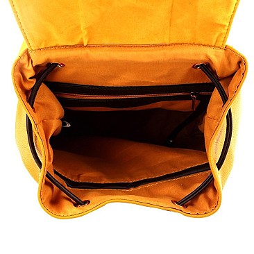 Color Block Striped Fashion Backpack Wallet SET Mh-F0272W