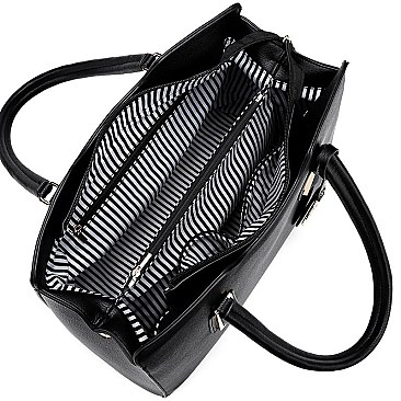 Classy 2-Way Structured Satchel Wallet SET MH-F241F