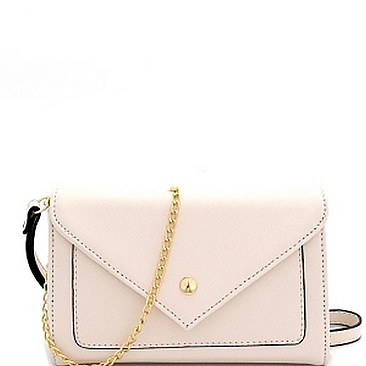 Stylish Saffiano Envelope Clutch Sling Bag MH-F5051