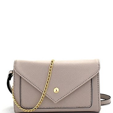 Stylish Saffiano Envelope Clutch Sling Bag MH-F5051